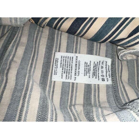 45RPM Striped Button Down Blazer  Size 1 Secretary Office Siren Coastal - Picture 6 of 7